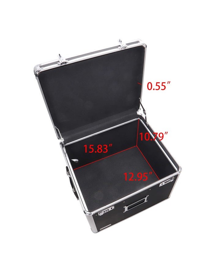Vaultz Portable File Box - 17.5 x 14 x 12.5 Inch Legal/Letter Size Storage Box with Dual-Combination Locking for Document Filing and Organization - Image 3