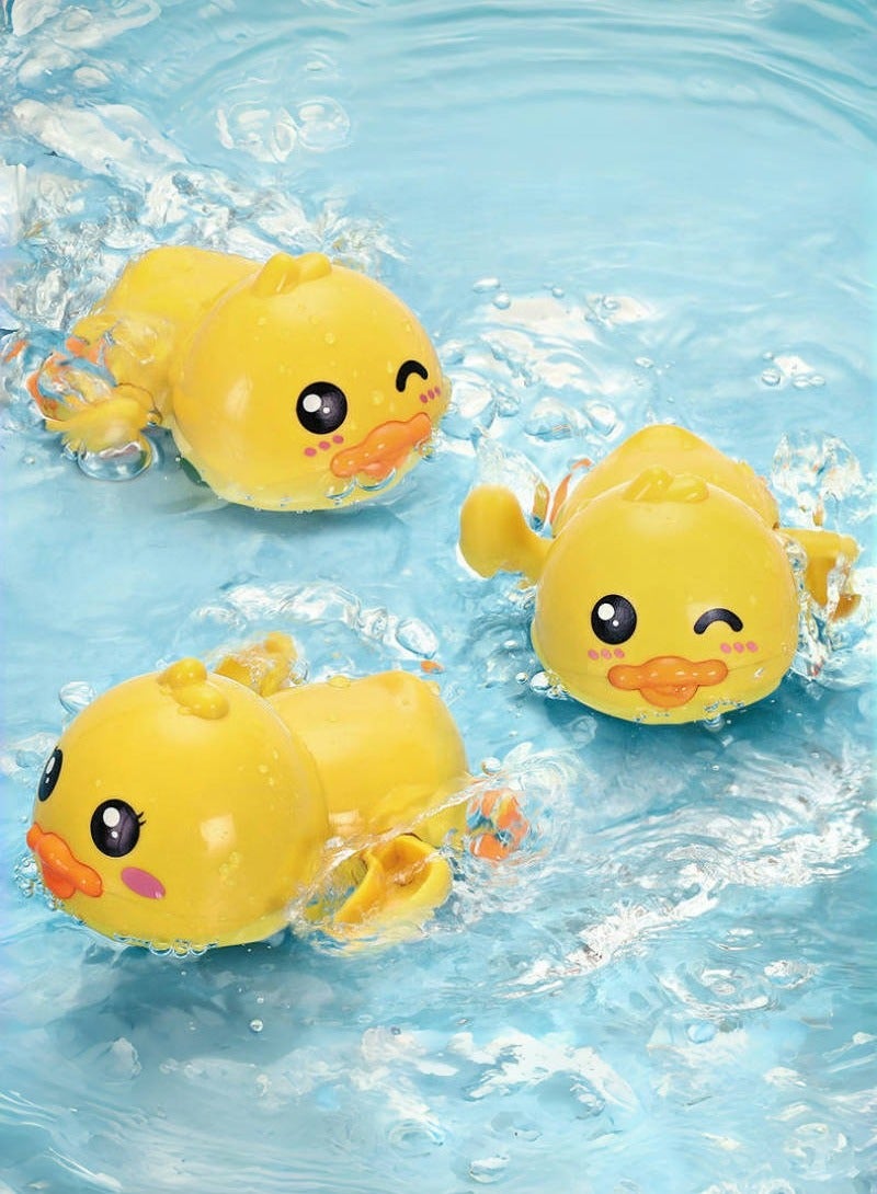 Bath Toy,Cute Animal Clockwork Bathtub Swimming Pool Toy,Baby Bath Toys for Toddlers 1-3, Boys & Girls Water Bath Toy Set,3 Pack - Image 1