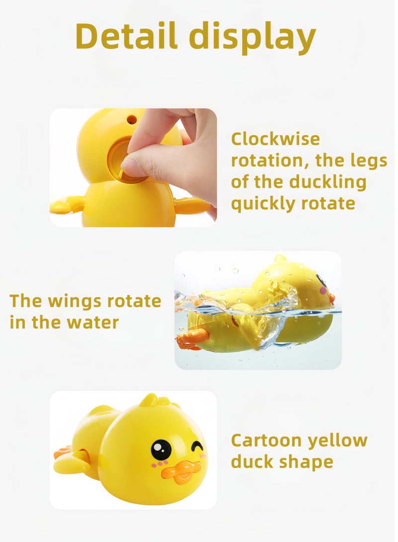 Bath Toy,Cute Animal Clockwork Bathtub Swimming Pool Toy,Baby Bath Toys for Toddlers 1-3, Boys & Girls Water Bath Toy Set,3 Pack - Image 4