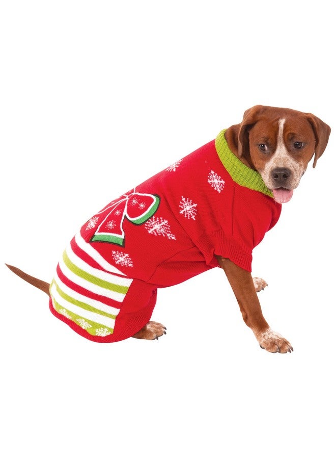 Rubies Rubie's Ugly Christmas Sweater with Bow for Pets, XXXL - Image 1