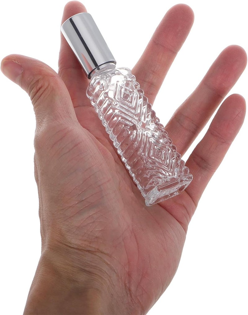 ABOOFAN 4 قطع زجاجات رذاذ زجاجية 12 مل، بخاخات عطر صغيرة محمولة قابلة لإعادة التعبئة، رشاشات ضباب ناعم، حاويات مستحضرات تجميل للسفر للرجال والنساء - Image 3