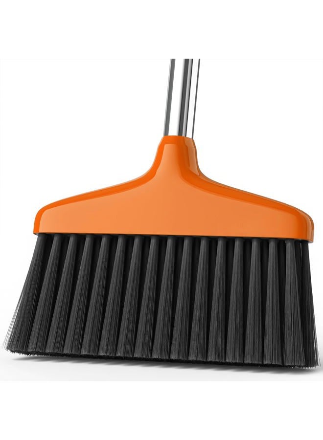 Nodirz Handy Broom, Indoor/Outdoor Brooms, Duty Kitchen Broom, for Home Garage Kitchen Office Courtyard Lobby Patio Lawn Concrete (1, Orange) - Image 1