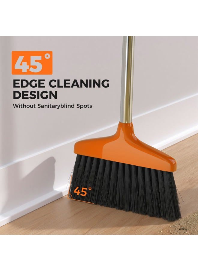 Nodirz Handy Broom, Indoor/Outdoor Brooms, Duty Kitchen Broom, for Home Garage Kitchen Office Courtyard Lobby Patio Lawn Concrete (1, Orange) - Image 4