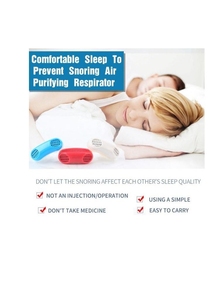 AS SEEN ON TV - Blue Advanced 2-in-1 Air Purifier with Anti-Snoring Nasal Ventilation for a Natural and Comfortable Sleep - Image 1