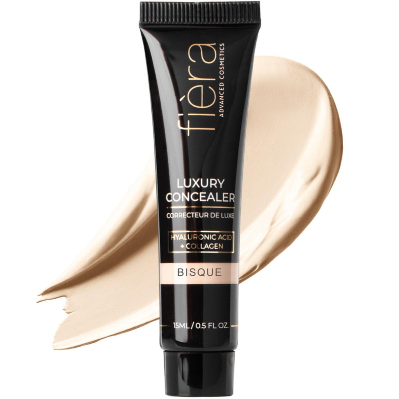 Fira Luxury Concealer  Foundation with AntiAging Ingredients  Full Coverage for Dark Circles Wrinkles Fine Lines and Spots AllDay Wear For Mature Skin  Bisque 05 FL OZ  15 ML