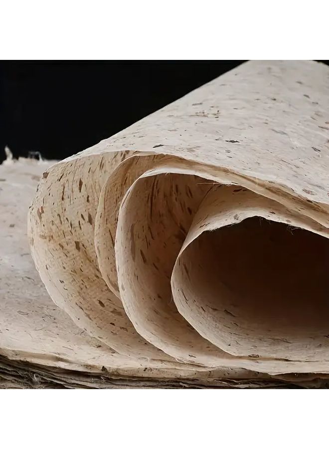 12 ورقة من ورق التوت المصنوع يدويًا لتغليف الهدايا والرسم بالألوان المائية والحرف الخطية - Image 4