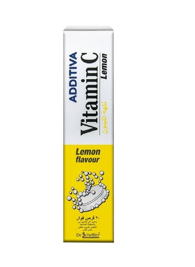 Additiva Vitamin C 1000Mg Lemon Effervescent Tablets 20'S - Image 1