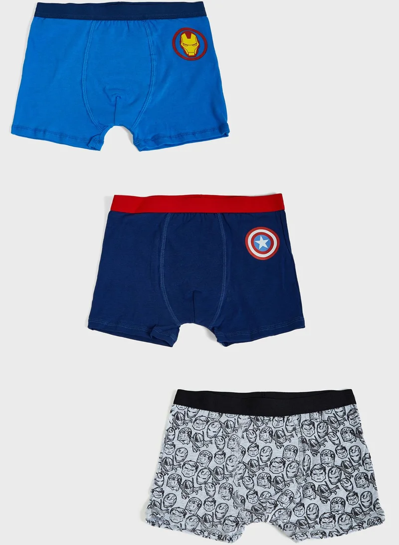MARVEL Youth 3 Pack Avengers Boxers