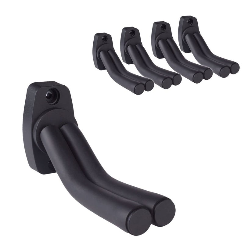 Guitar Wall Mounts Guitar Hanger Hook Holder Display Fits All Guitar, Acoustic, Bass, Mandolin 5 Pack