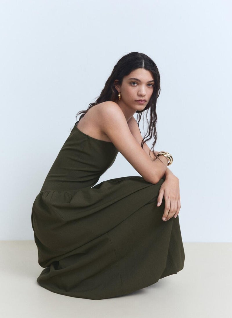 MANGO One-Shoulder Maxi Dress  - Image 5