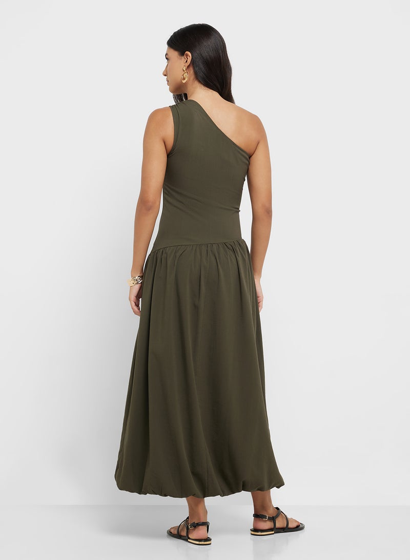 MANGO One-Shoulder Maxi Dress  - Image 2