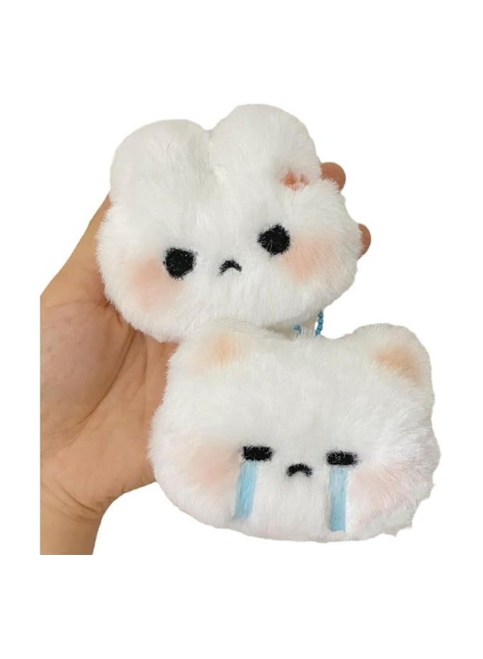 general Love Rabbit Plush Toy Pendant Keychain - Bag charm - Gift (2pcs) - Image 1