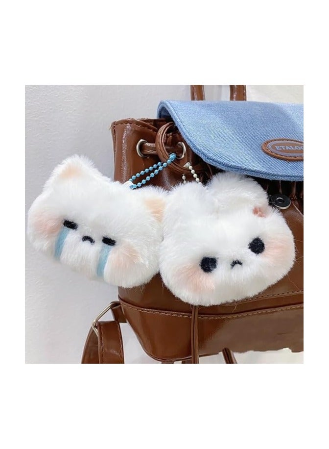 general Love Rabbit Plush Toy Pendant Keychain - Bag charm - Gift (2pcs) - Image 3