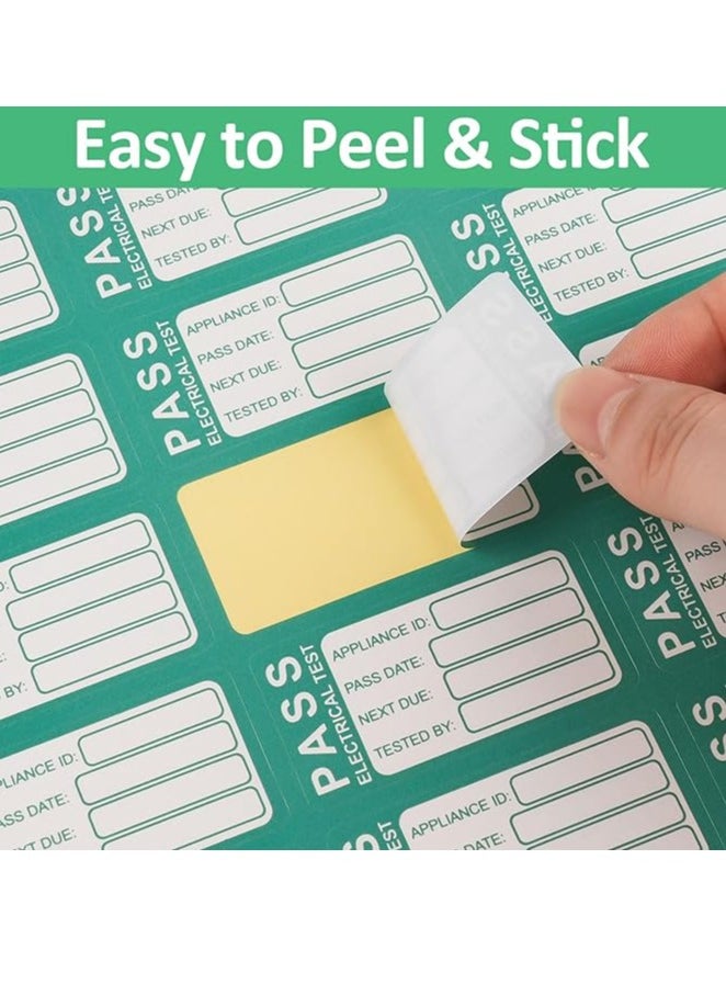 Midwest - Pat Testing Stickers, 250 PCS Pass & 25 PCS Fail Pat Testing Labels, Green and Red Pat Test Labels for Electronic Portable Appliance Safety Test(1 * 1.6 in) - Image 1