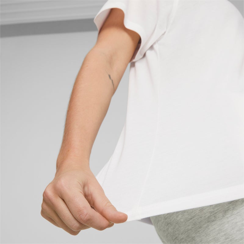 PUMA EVOSTRIPE Womens White T-shirt - Image 3