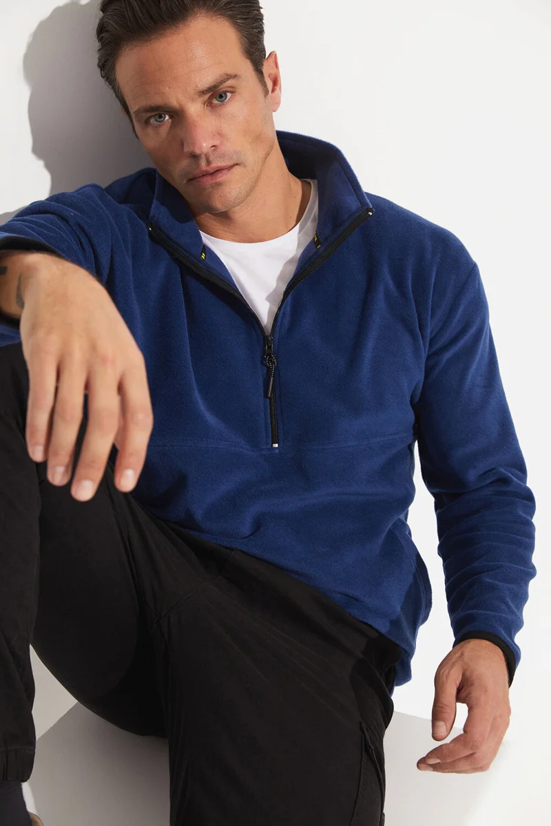 JOYSTAR Men's Regular Fit Half Zipper Fleece Sweatshirt