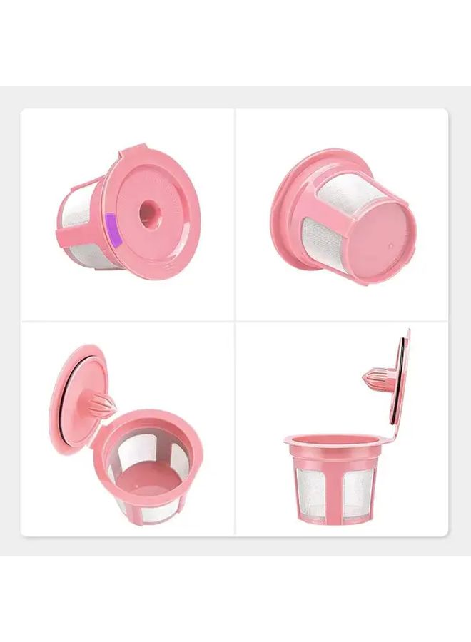 Pink Reusable K Cup Capsules 6 Pack Compatible With Keurig 1.0 2.0 Coffee Makers - Image 2
