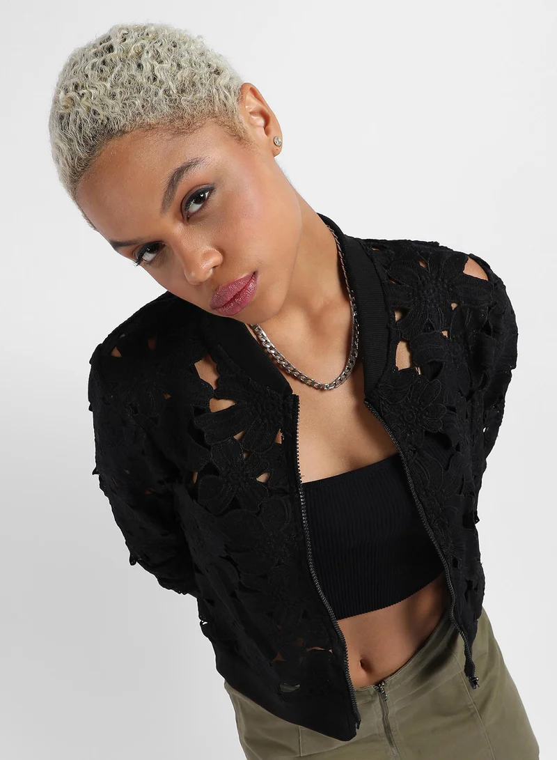 Women's Self-Design Botanical Jacket