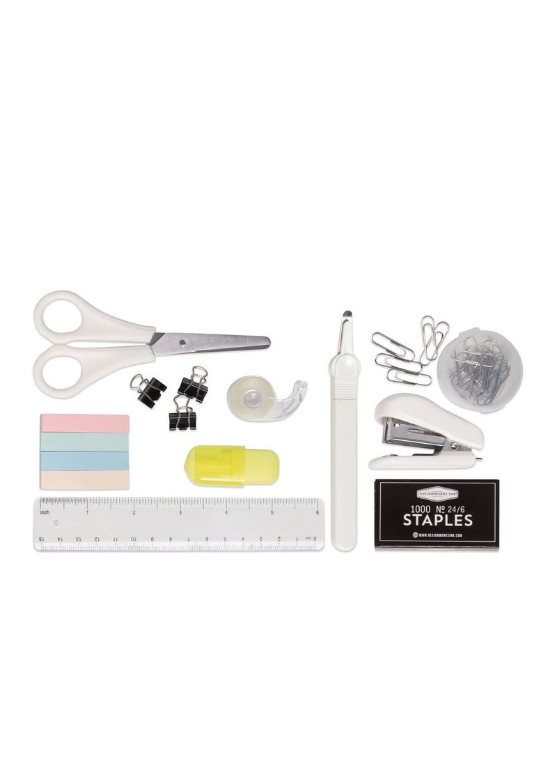 GENTLEMEN'S HARDWARE White Stationery Set Office Essentials - Image 1