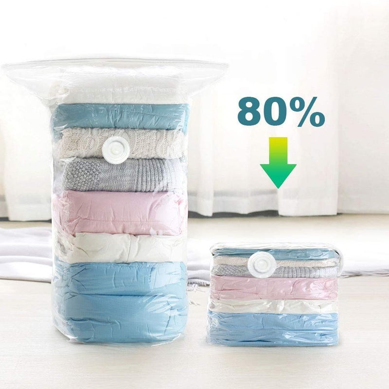 KAVID Quit Storage Vaccum Bag Without Pump and Travel Vaccum bagPlastic50 X 60 cm Clear Set of 4 - Image 3