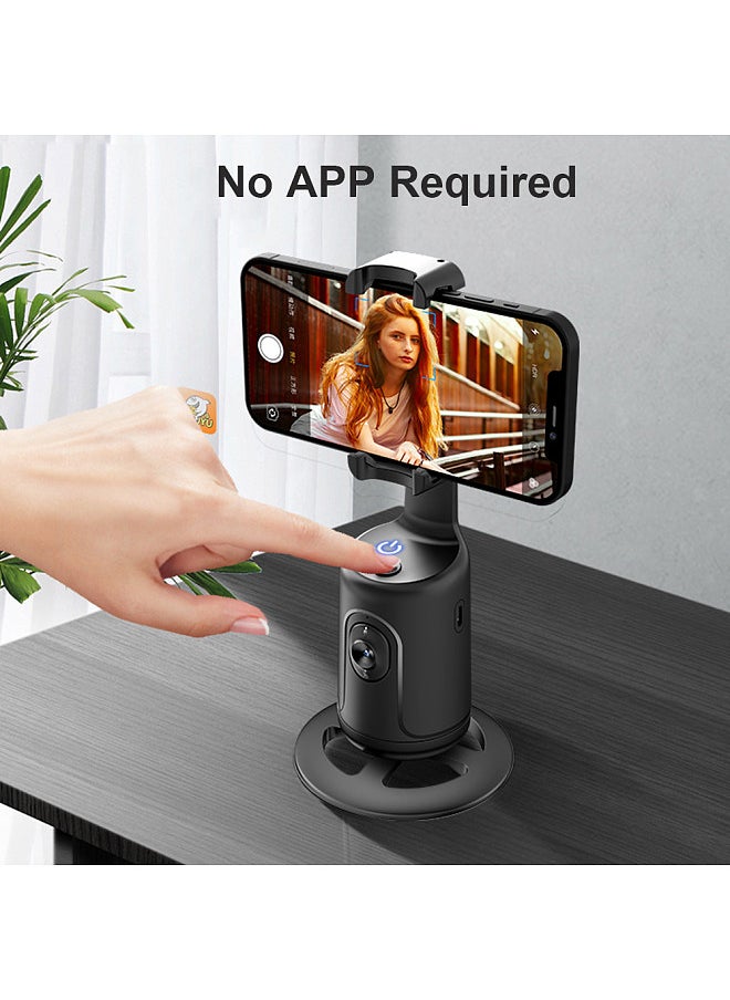 Generic - Smart 360° Auto Face Tracking Gimbal Desktop Selfie Stabilizer Robot Cameraman with Adjustable Lens Stable Base Phone Holder for Smartphone Vlog Live Streaming Video Chat - Image 1