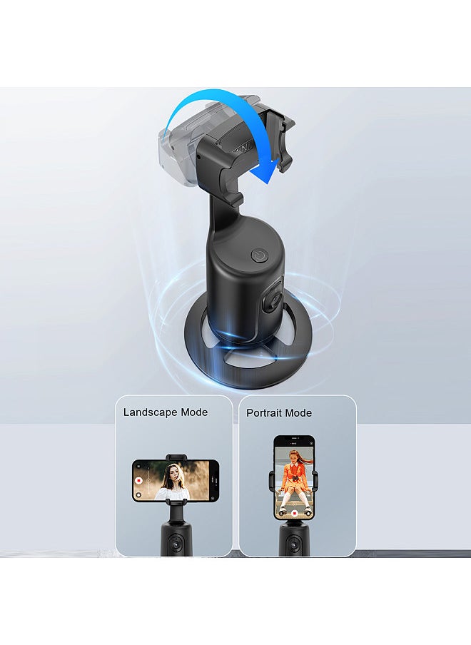 Generic - Smart 360° Auto Face Tracking Gimbal Desktop Selfie Stabilizer Robot Cameraman with Adjustable Lens Stable Base Phone Holder for Smartphone Vlog Live Streaming Video Chat - Image 1