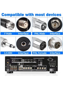 Generic DAB FM Radio Antenna 75 Ohm Telescopic Antenna with Magnetic Base and 3m Extension Cable for Portable Stereo System and Receiver  - Image 4