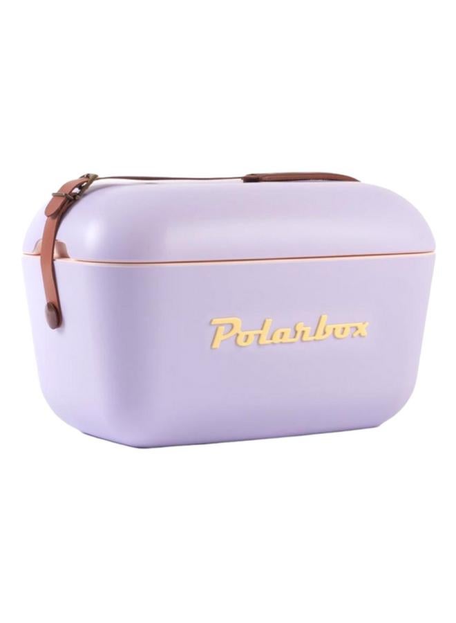 Polarbox Lightweight Durable Cooler Box with Adjustable Leather Strap Lilac and Yellow 20 Liter 8436582992129 - Image 1