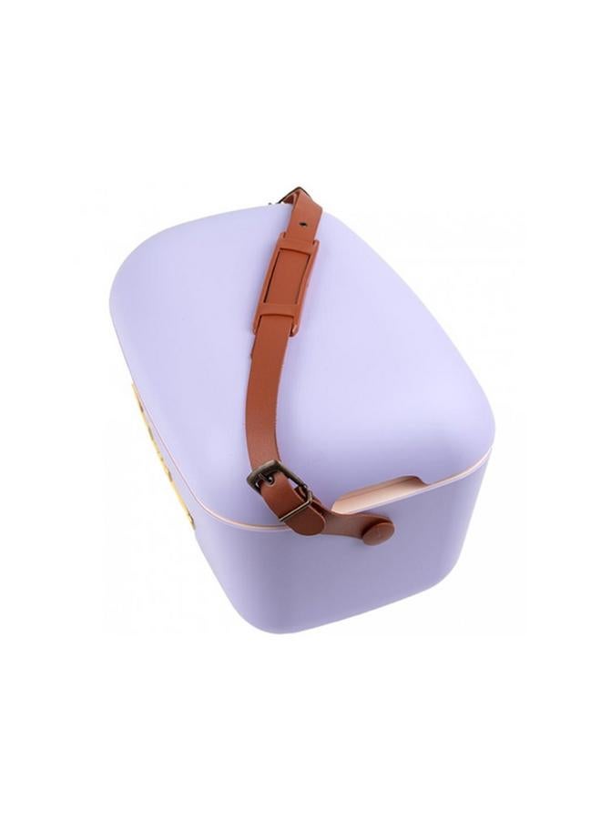Polarbox Lightweight Durable Cooler Box with Adjustable Leather Strap Lilac and Yellow 20 Liter 8436582992129 - Image 2