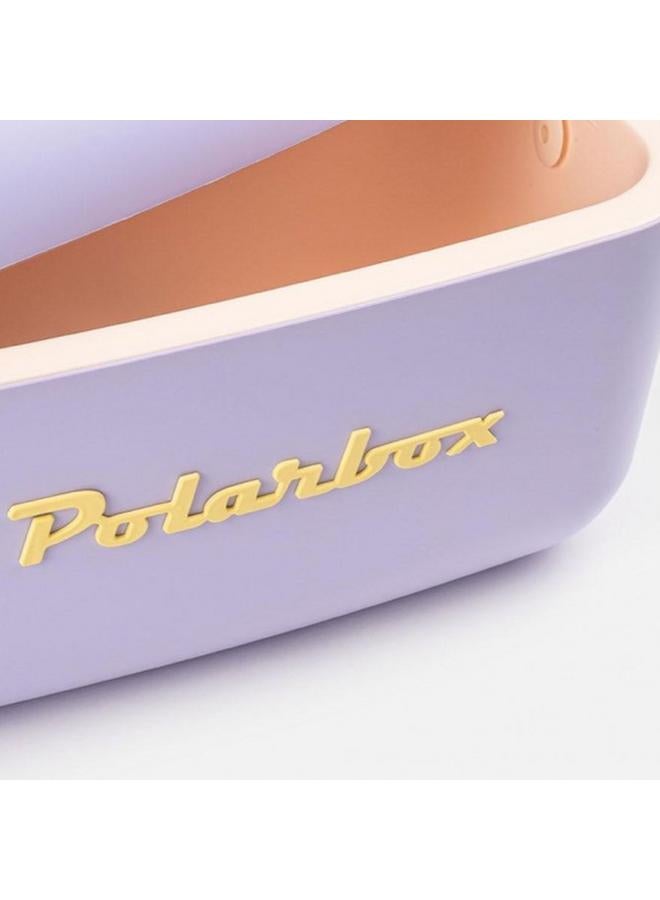 Polarbox Lightweight Durable Cooler Box with Adjustable Leather Strap Lilac and Yellow 20 Liter 8436582992129 - Image 3