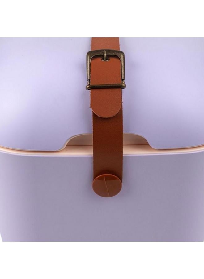 Polarbox Lightweight Durable Cooler Box with Adjustable Leather Strap Lilac and Yellow 20 Liter 8436582992129 - Image 4