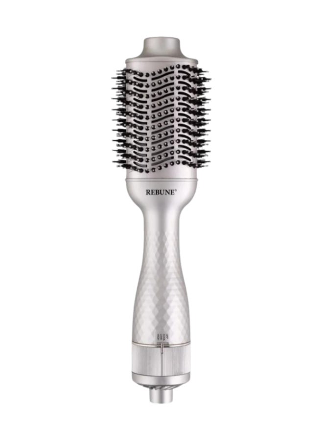 REBUNE Original 1300 Watts Hair Dryer Brush 3 In 1 Hot Air Styler For Hair Drying Straightening Curling Tool silver - Image 2