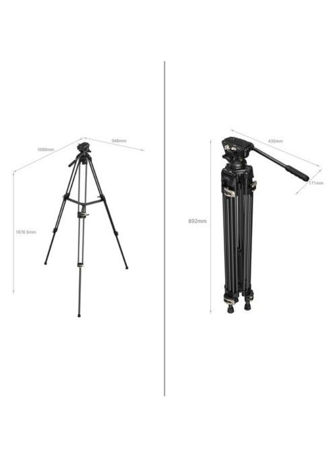 SmallRig Heavy-Duty Fluid Head Tripod AD-01 3751B - Image 2