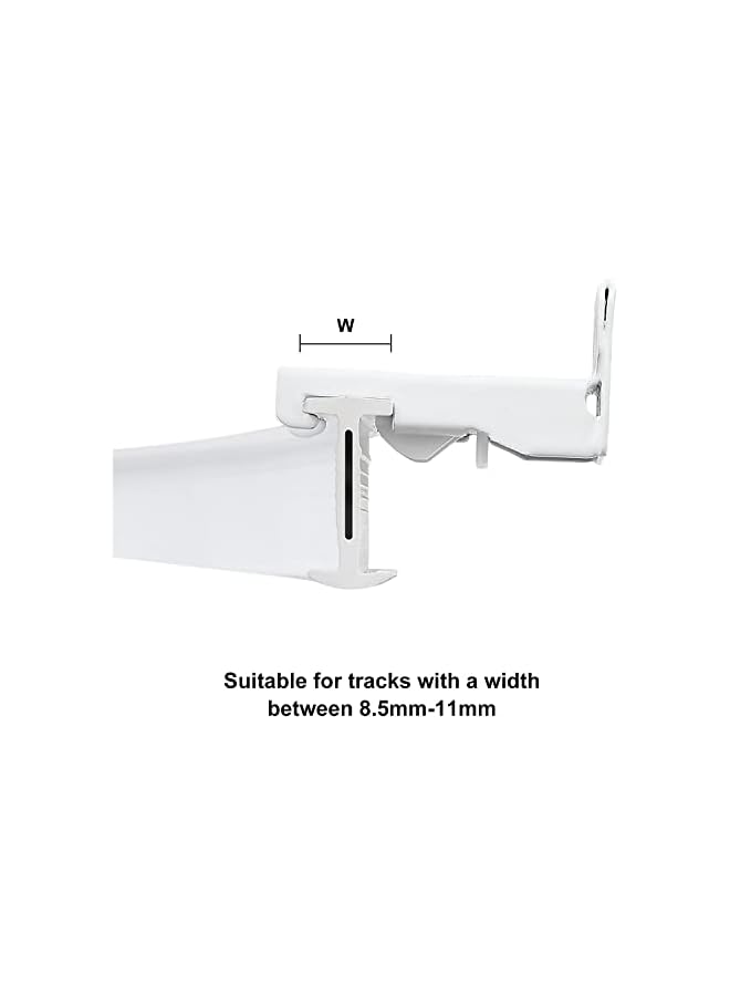 erorex Wall Mount Brackets for Flexible Curtain Track, Bendable Curtain Track Wall Mounting Hardware (20 PCS)  - Image 2