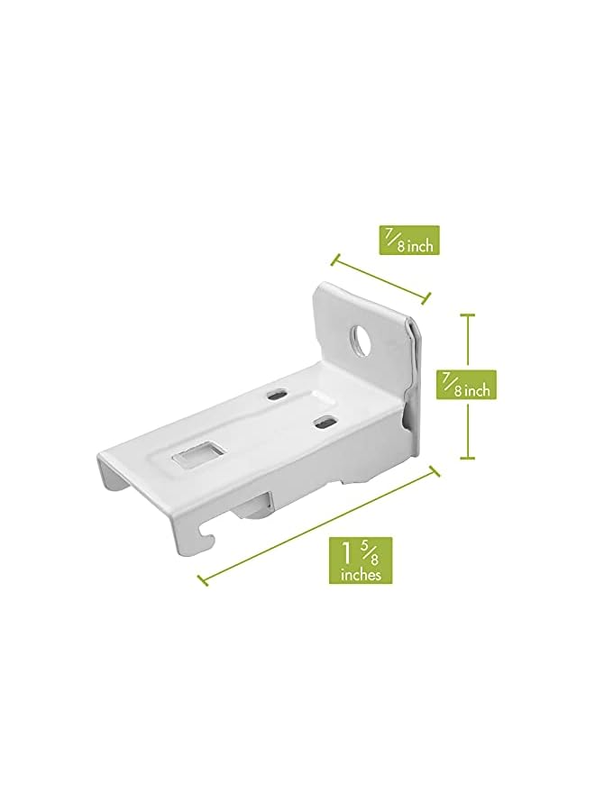 erorex Wall Mount Brackets for Flexible Curtain Track, Bendable Curtain Track Wall Mounting Hardware (20 PCS)  - Image 3
