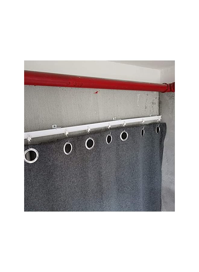 erorex Wall Mount Brackets for Flexible Curtain Track, Bendable Curtain Track Wall Mounting Hardware (20 PCS)  - Image 4
