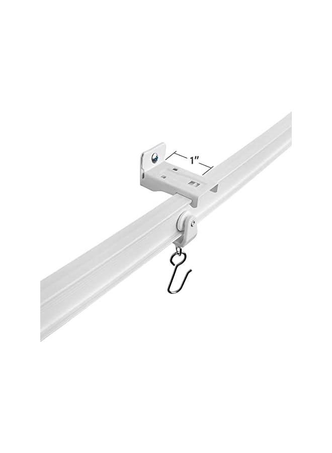 erorex Wall Mount Brackets for Flexible Curtain Track, Bendable Curtain Track Wall Mounting Hardware (20 PCS)  - Image 5