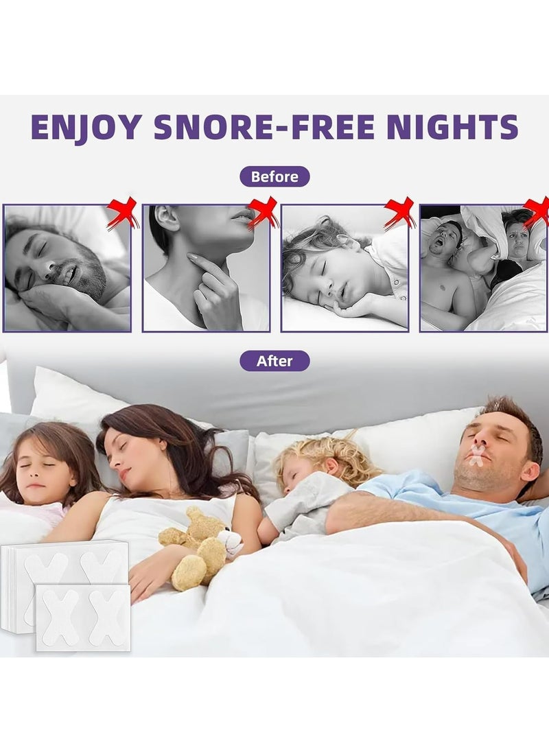 Sleep Strips,120 Pcs Anti Snoring Mouth Tape,Universal Adjustable Stop Snoring Sleeping Aid For Snoring Women And Men.