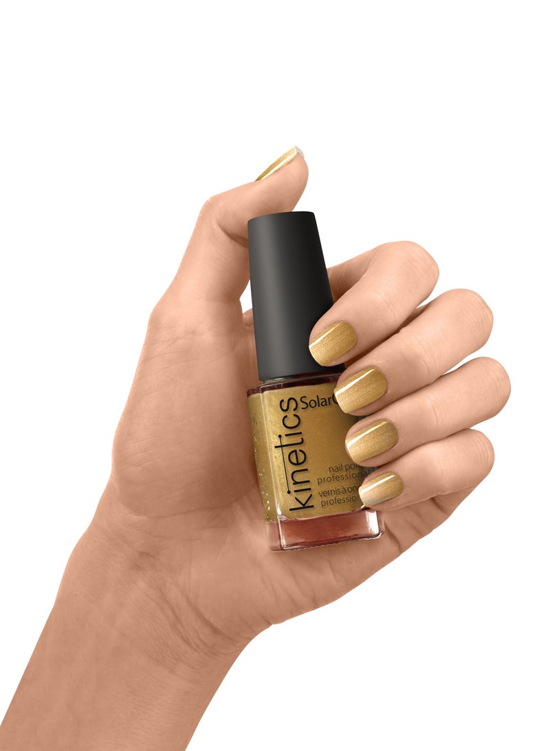 KINETICS SOLARGEL PROFESSIONAL NAIL POLISH 15 ML | #558 GOLD FINGER - Image 2