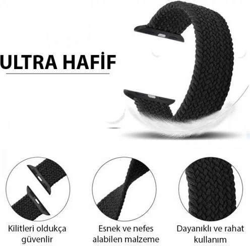 بولهاموبيل Polham 45MM Ultra Light and Comfortable Strap Band Compatible with Apple Watch 7-8, Ultra Durable Locking Strap