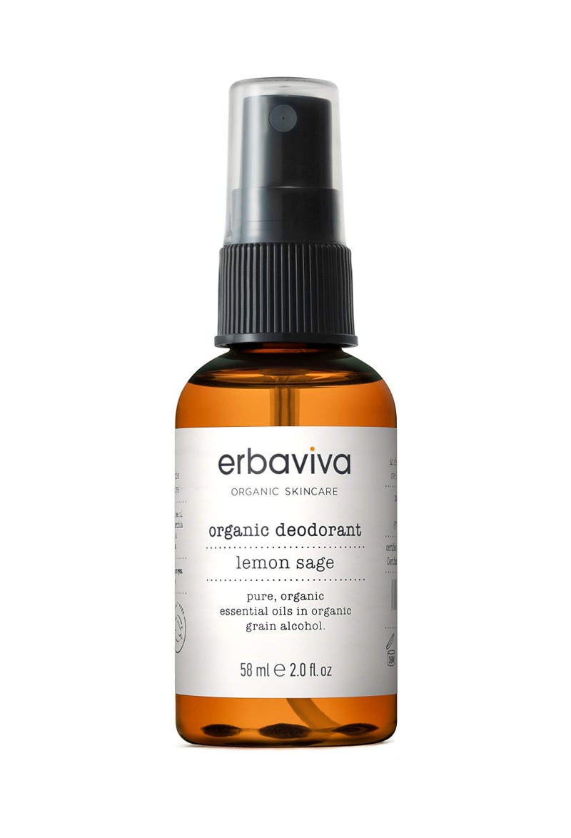 erbaviva Organic Deodorant, Lemon & Sage, 2 Fl Oz