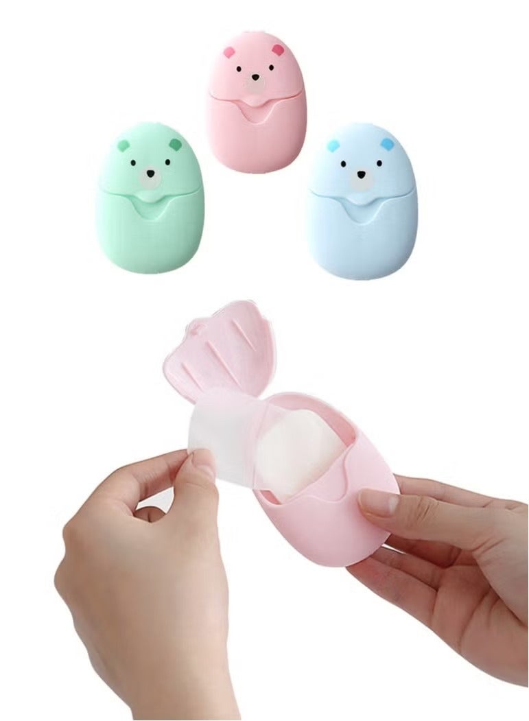 رقائق الصابون المحمولة للطلاب والأطفال صابون السفر 3 صناديق 150 قطعة - Image 1