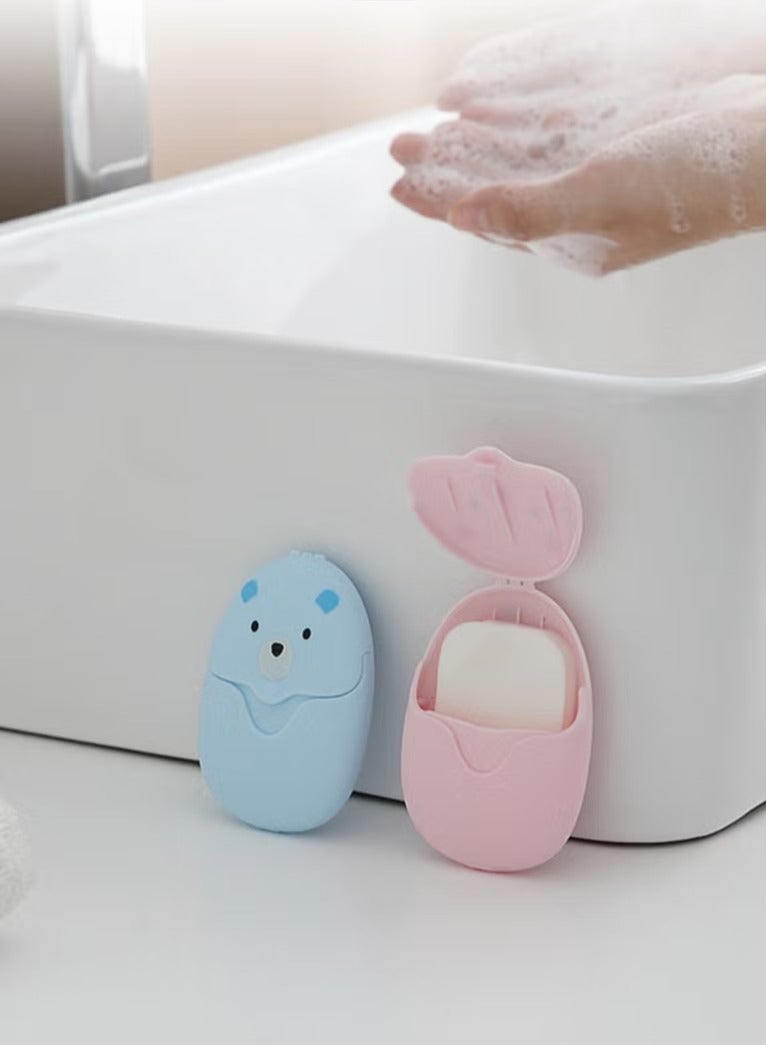 رقائق الصابون المحمولة للطلاب والأطفال صابون السفر 3 صناديق 150 قطعة - Image 2