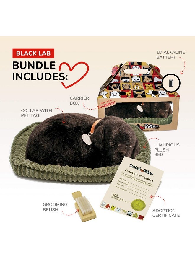 88 unlimited - Perfect Petzzz - Original Petzzz Black Lab, Realistic, Lifelike Stuffed Interactive Pet Toy, Companion Pet Dog With 100% Handcrafted Synthetic Fur - Image 1