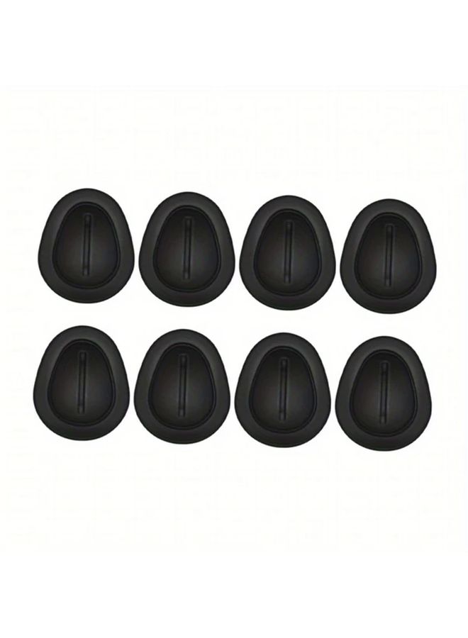 Black 8pcs Silicone Car Cup Holder Inserts Durable Easy to Use Anti Splash Coasters - Image 1