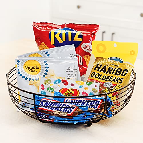 CAXXA Countertop Fruit Bowl, Wire Basket for Fruits, Breads, Vegetables,Snacks, Black - Image 5