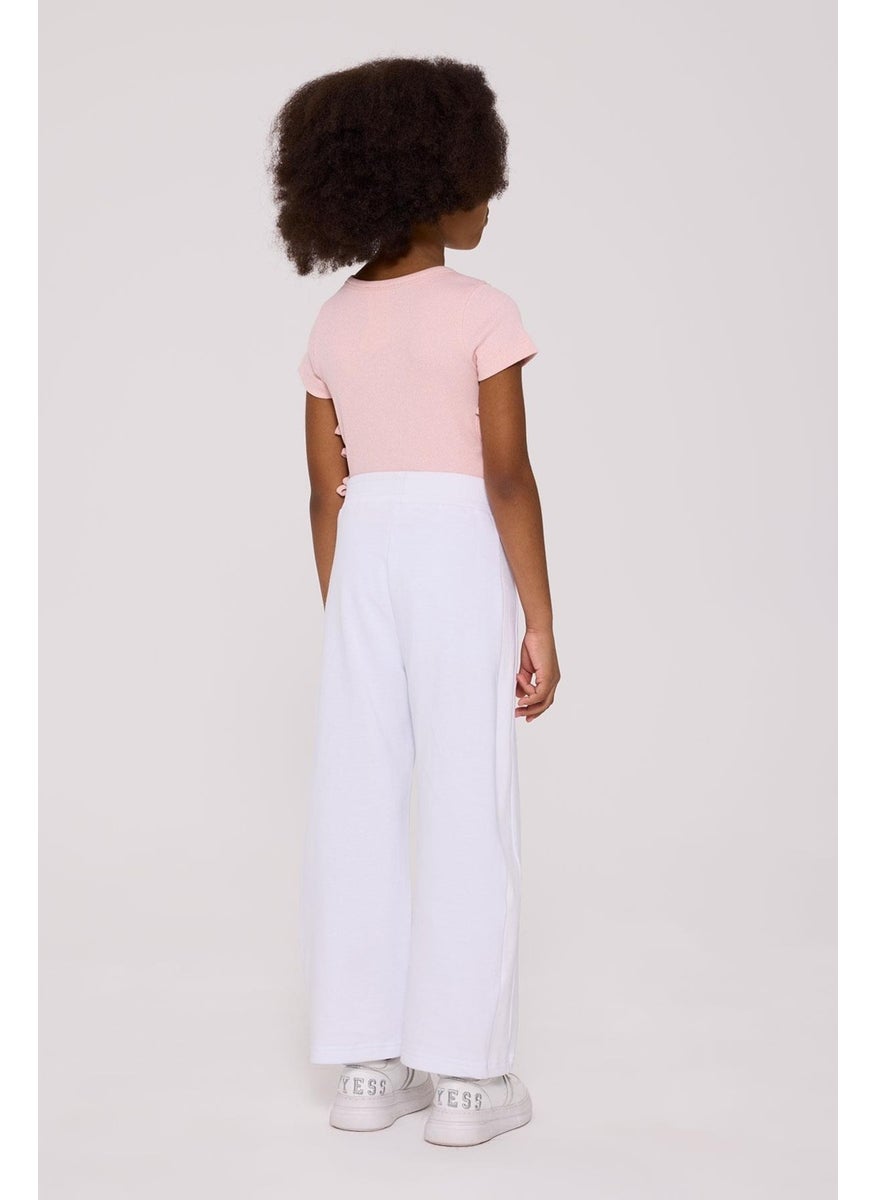 Tyess Basic Bg Store Girl White Sweatpants  - Image 4