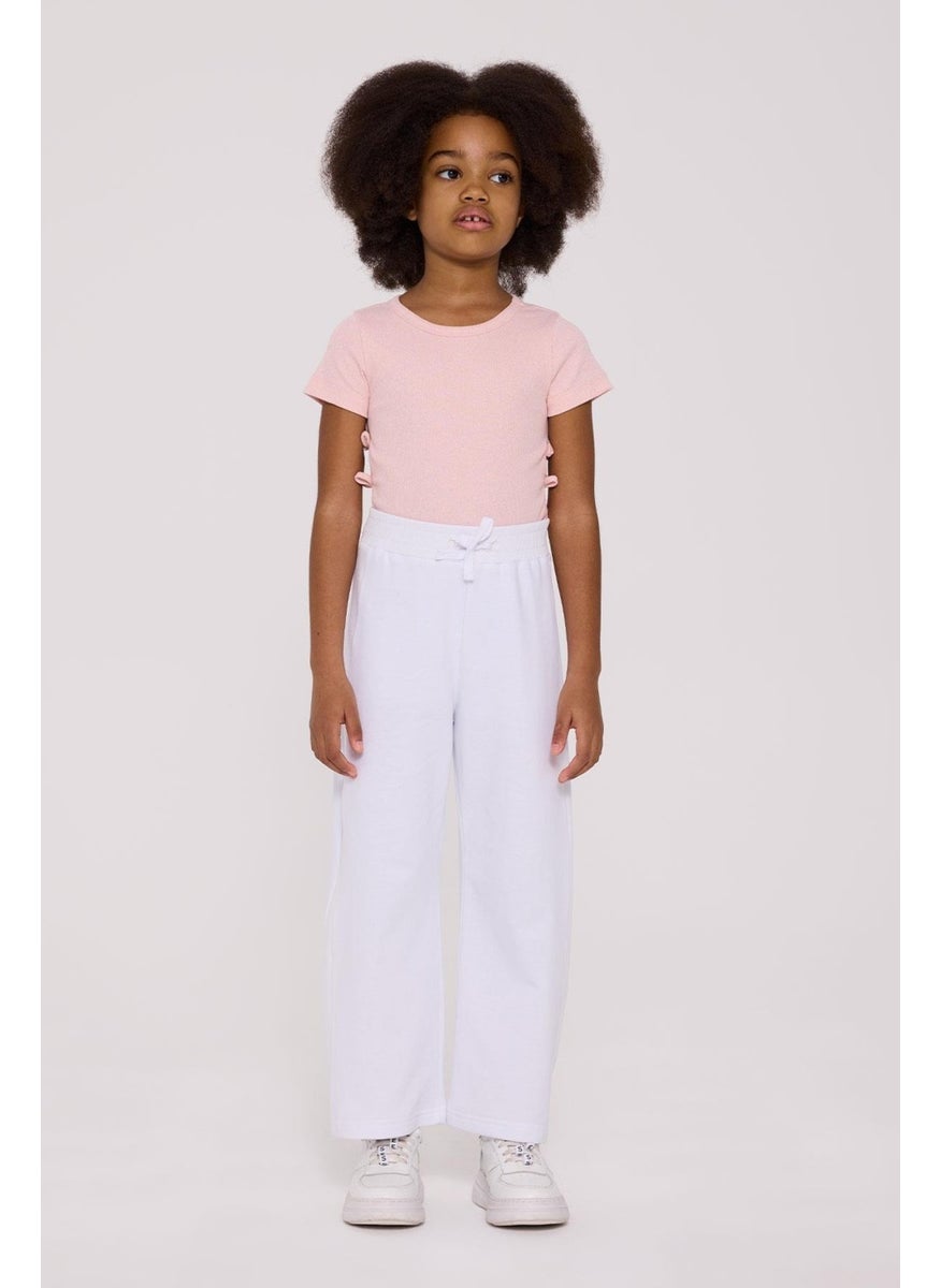 Tyess Basic Bg Store Girl White Sweatpants  - Image 1
