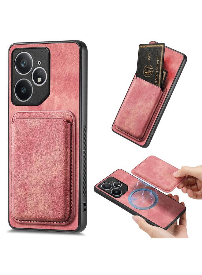 اس-توب جراب هاتف Realme Neo7 من الجلد بتصميم كلاسيكي مع حقيبة بطاقات مغناطيسية - Image 1