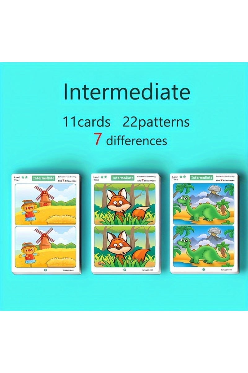 Intermediate Concentrated Training Card Set, Interactive Observation of Skill Development,paper Puzz